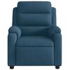 vidaXL Sill&oacute;n de masaje reclinable de terciopelo azul