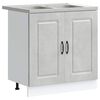 vidaXL Mueble de Cocina Kalmar Gris Concreto 80 x 46 x 81,5 cm