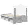 vidaXL Estructura de cama Concreto 90 x 200 cm Madera de pino macizo