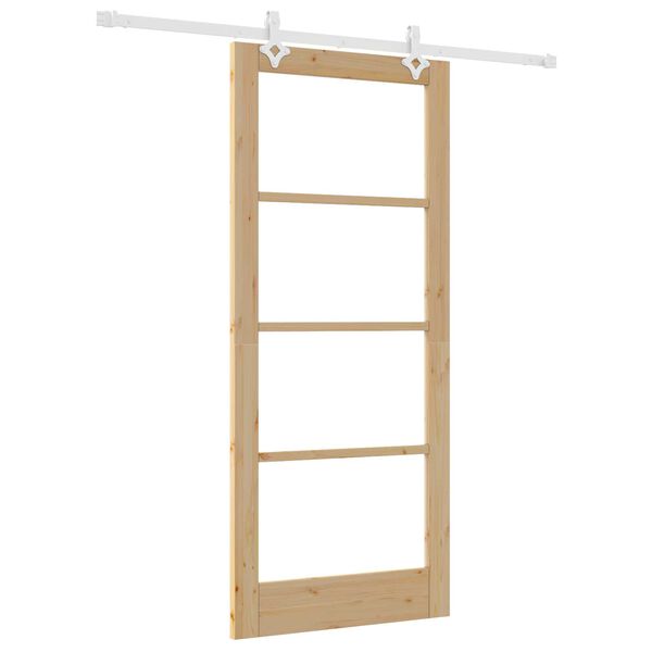 vidaXL Puerta Corredera Natural 86 x 198,5 cm