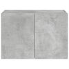 vidaXL Mueble de TV de pared con luces LED gris hormig&oacute;n 60x35x41 cm