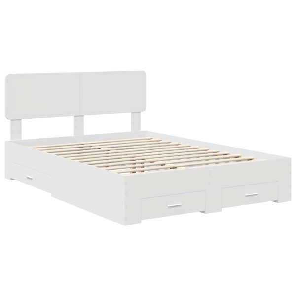 vidaXL Estructura de cama con caj&oacute;n 140 x 190 cm Madera de ingenier&iacute;a