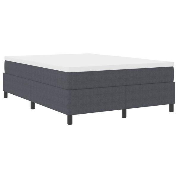 vidaXL Cama de plataforma Gris oscuro 160 x 200 cm Tela de Pana