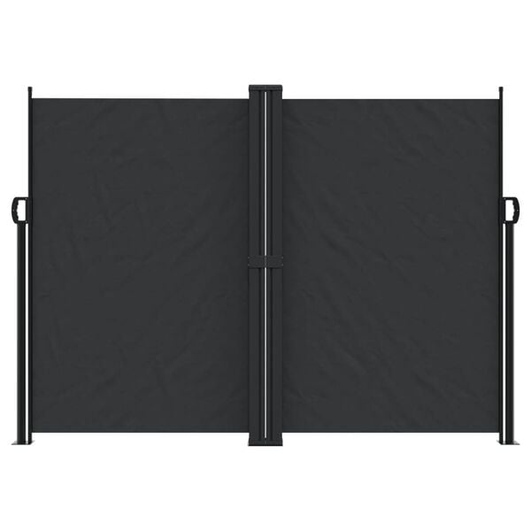 vidaXL Toldo lateral retráctil negro 180x1200 cm