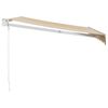 vidaXL Toldo retr&aacute;ctil aluminio y tela blanco y amarillo 3x2,5 m