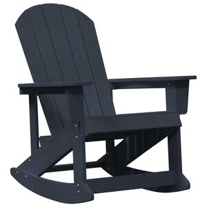 vidaXL Silla mecedora Adirondack Azul Marino 73.5 x 92 x 90cm HDPE