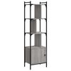vidaXL Estanter&iacute;a con puerta madera gris Sonoma 44,5x30x154,5 cm