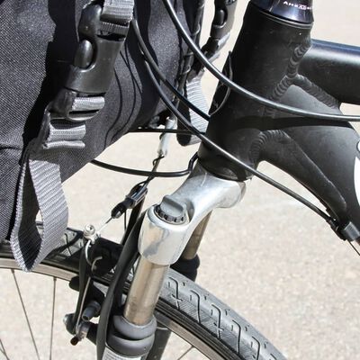 Kerbl Cesta para bicicleta para perro Vacation 38x25x25 cm negra 80595