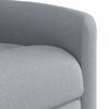 vidaXL Sill&oacute;n de masaje el&eacute;ctrico reclinable elevable tela gris claro