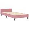 vidaXL Cama tipo Box Spring con cabecera Rosa 100 x 200 cm Terciopelo