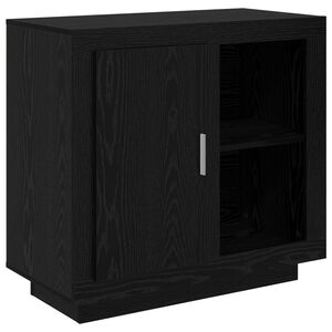 vidaXL Aparador Roble Negro 80 x 40 x 75 cm Madera de ingenier&iacute;a