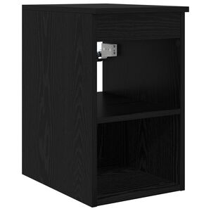 vidaXL Gabinete de ba&ntilde;o intermedio Roble Negro 30 x 35 x 50 cm