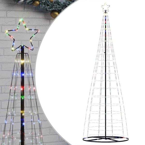 vidaXL Árbol de Navidad LED 550 LEDs de colores 300 cm