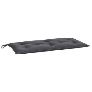 vidaXL Coj&iacute;n de banco de jard&iacute;n tela Oxford gris antracita 110x50x7 cm