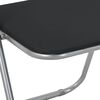 vidaXL Silla Plegable 2 pcs Negro y Gris 48 x 43,5 x 81 cm