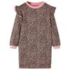 vidaXL Vestido sudadera infantil rosa medio 104