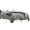 vidaXL Estructura cama madera ingenier&iacute;a metal gris Sonoma 140x200 cm