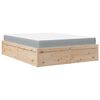 vidaXL Cama con colch&oacute;n madera maciza de pino 140x200 cm