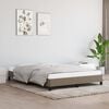 vidaXL Cama sin colchón tela gris taupe 140x190 cm