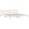 vidaXL Cama sin colch&oacute;n madera maciza de pino blanca 180x200 cm