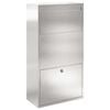vidaXL Caja de entrega de paquetes con puerta Plateado 44 x 22 x 82 cm