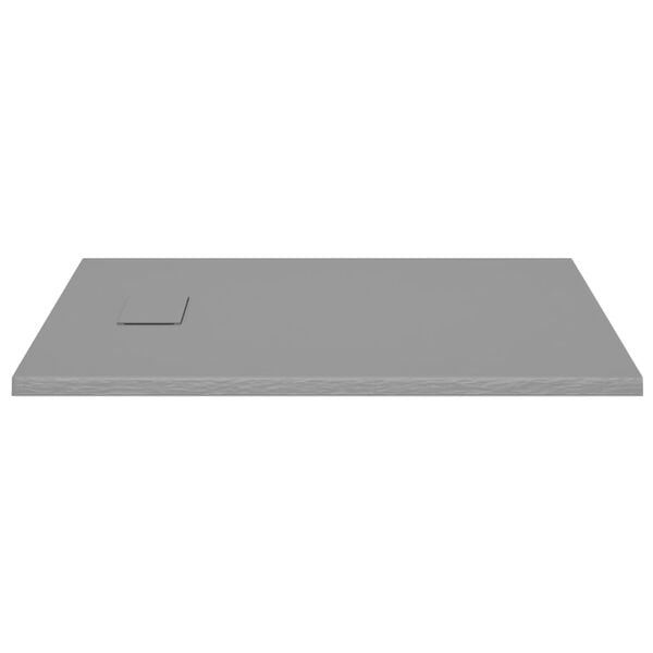vidaXL Plato de ducha SMC gris 100x80 cm