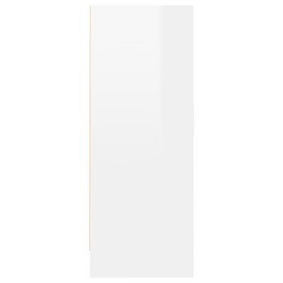 vidaXL Mueble zapatero madera contrachapada blanco brillo 60x35x92 cm