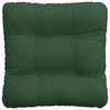 vidaXL Cojines para asiento 4 pcs Verde oscuro 45 x 45 cm Tela de pana