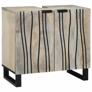 vidaXL Gabinete de Lavabo para Ba&ntilde;o con estante 62 x 33 x 58 cm
