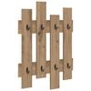 vidaXL Perchero de pared Montada en la pared Roble artisan
