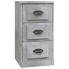 vidaXL Aparador de madera contrachapada gris hormig&oacute;n 36x35,5x67,5 cm
