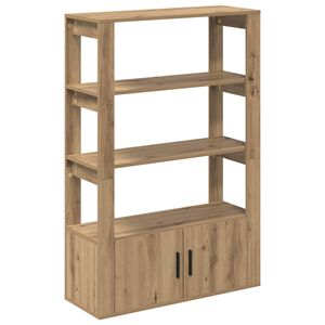 vidaXL Vitrina Roble artisan 30 x 80 x 119.5 cm Madera de ingenier&iacute;a