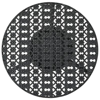 VidaXL Mesa bistró de metal negra 40x70 cm