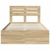 vidaXL Estructura de cama Sonoma 120 x 190 cm Madera de pino macizo