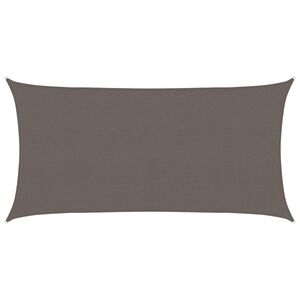 vidaXL Toldo de vela cuadrado HDPE 2x3,5 m gris antracita
