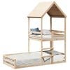 vidaXL Cama con techo madera maciza de pino 80x200 cm