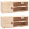 vidaXL Armarios de pared 2 uds madera maciza de pino 80x30x30 cm