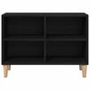 vidaXL Gabinete de TV Roble Negro 69,5 x 30 x 50 cm