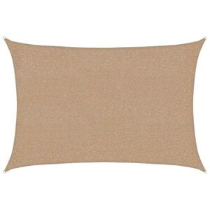 vidaXL Toldo de vela gris taupe HDPE 160 g/m&sup2; 2x2,5 m