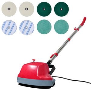 vidaXL M&aacute;quina limpiasuelos pulidora con cabezal doble 5 en 1