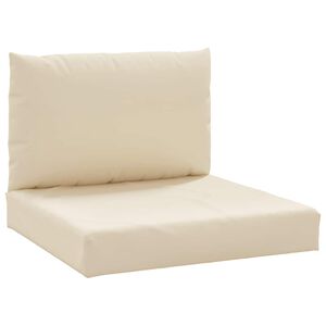 vidaXL Cojines para palets 2 unidades tela Oxford beige