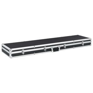 vidaXL Malet&iacute;n para armas de aluminio negro 134x35x12 cm