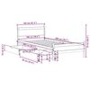 vidaXL Cama sin colch&oacute;n madera maciza de pino marr&oacute;n cera 100x200 cm