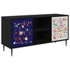 vidaXL Mueble de TV MAINZ 102 x 33 x 51 cm Roble Negro