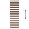 vidaXL Estor cebra marr&oacute;n 85x230 cm tejido ancho 80,9 cm poli&eacute;ster