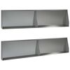 vidaXL Muro de Contenci&oacute;n 4 uds. 100 x 12 x 40 cm Acero Galvanizado