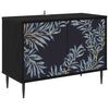 vidaXL Mueble de TV DOKKUM 69 x 33 x 50,5 cm Roble Negro