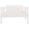 vidaXL Cama para ni&ntilde;os sin colch&oacute;n madera maciza pino blanca 90x190 cm