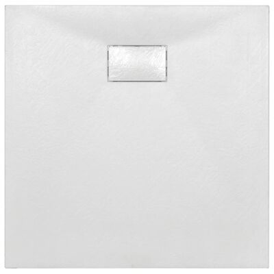 vidaXL Plato de ducha SMC blanco 80x80 cm