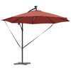 vidaXL Parasol de cantilever tipo plátano Terracota 294 x 294 x 248 cm